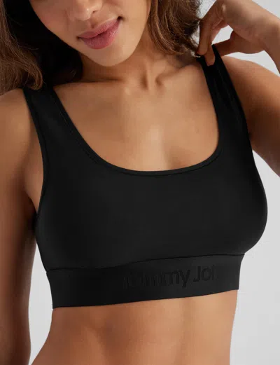 Tommy John Women's Second Skin Scoop Bralette In Black