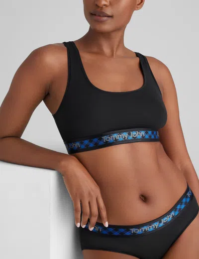Tommy John Women's Second Skin Scoop Bralette In Black