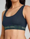 Tommy John Women's Second Skin Scoop Bralette In Blue