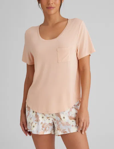 Tommy John Women's Second Skin Sleep Pocket T-shirt In Sand