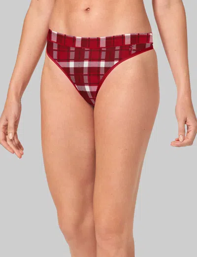 Tommy John Women's Second Skin Thong In Red