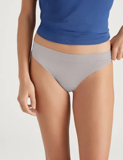 Tommy John Women's Second Skin Thong In Gray