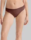 Tommy John Women's Second Skin Thong In Brown