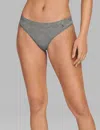 Tommy John Women's Second Skin Thong In Gray