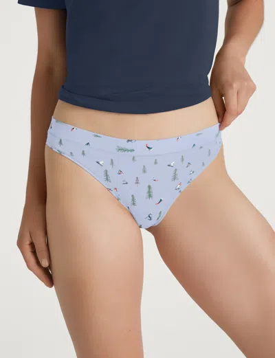 Tommy John Women's Second Skin Thong In Gray