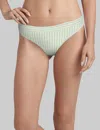 Tommy John Women's Second Skin Thong In Green