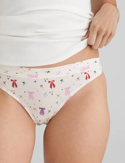 Tommy John Women's Second Skin Thong In Multi