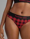 Tommy John Women's Second Skin Thong In Multi