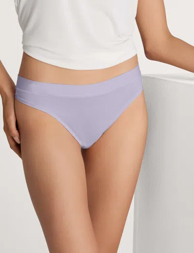 Tommy John Women's Second Skin Thong In Purple