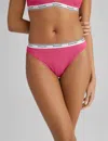 Tommy John Women's Signature Comfort Lace Thong In Pink