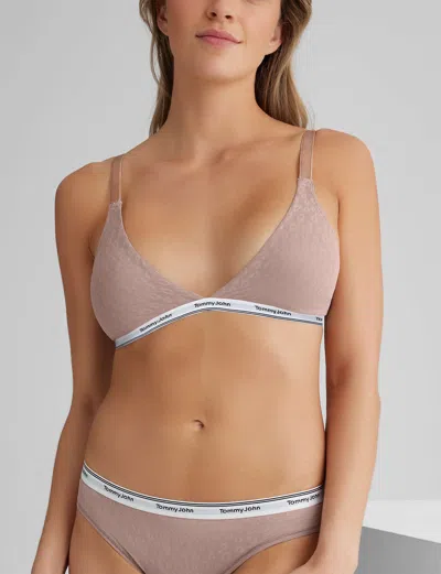 Tommy John Women's Signature Comfort Lace Triangle Bralette In Purple