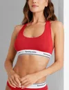 Tommy John Women's Signature Cotton Scoop Bralette In Red