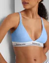Tommy John Women's Signature Cotton Triangle Bralette In Blue
