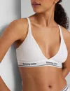 Tommy John Women's Signature Cotton Triangle Bralette In White