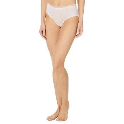 Tommy John Women's  Air Underwear Veiled Pink Mesh Stretch Brief Gbo1058 In Neutral