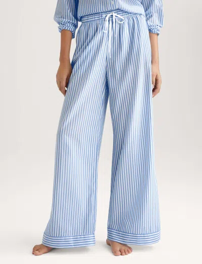 Tommy John Women's Woven High Rise Pant In Blue
