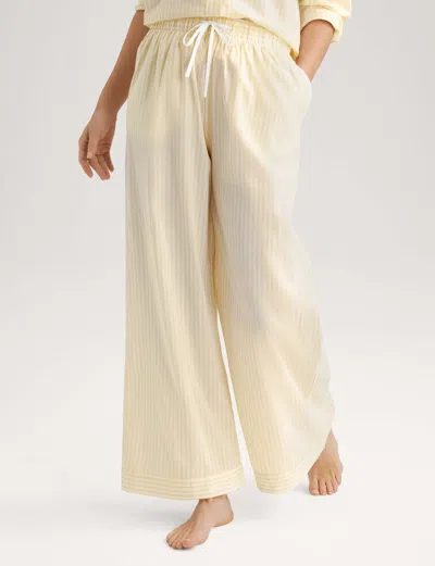 Tommy John Women's Woven High Rise Pant In Yellow
