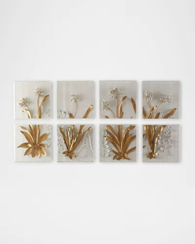 Tommy Mitchell Agapanthus 8-panel Wall Art In Blue