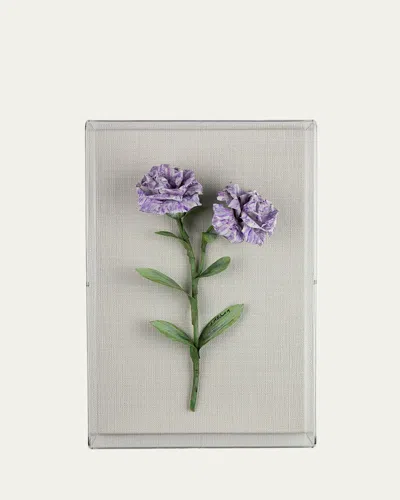 Tommy Mitchell Carnation January Birth Flower Wall Art In Gray