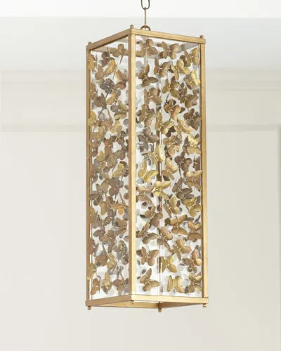 Tommy Mitchell Large Butterfly Pendant Light In Gold