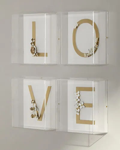 Tommy Mitchell Letter Wall Decor In Transparent