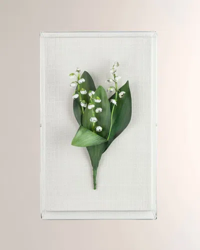 Tommy Mitchell Lily Of The Valley May Birth Flower Wall Art In White