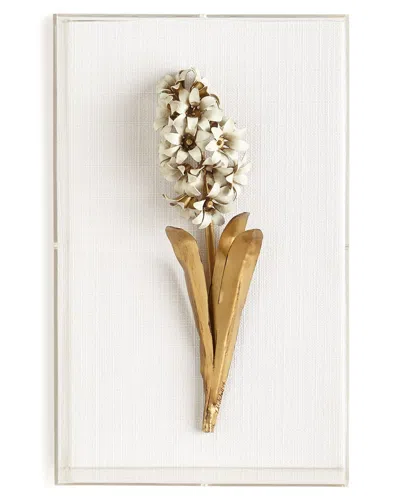 Tommy Mitchell Original Gilded Hyacinth Study On Linen In Gold