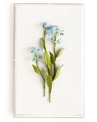 Tommy Mitchell Original Painted Forget-me-not Study In Blue