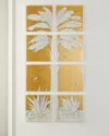 Tommy Mitchell Palm Tree 8-panel Wall Art In Lavender/gold
