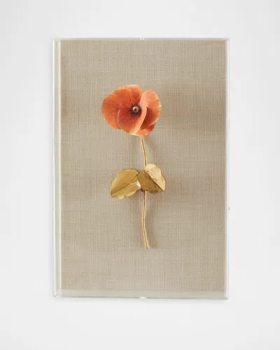 Tommy Mitchell Pansy Study 1 Wall Art In Brown
