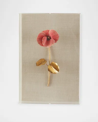Tommy Mitchell Pansy Study 3 Wall Art In Blue