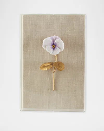 Tommy Mitchell Pansy Study 6 Wall Art In Brown