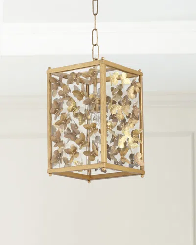 Tommy Mitchell Small Butterfly Pendant Light In Gold