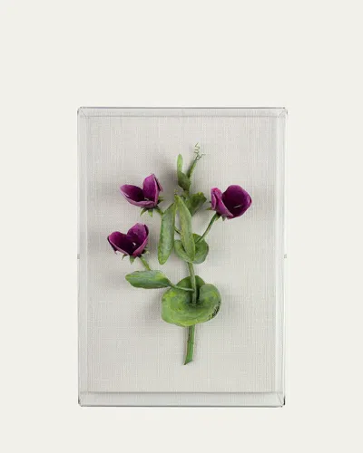 Tommy Mitchell Sweet Pea April Birth Flower Wall Art In Green