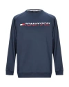 Tommy Sport Man Sweatshirt Midnight Blue Size M Polyester, Elastane