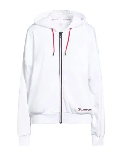 Tommy Sport Woman Sweatshirt White Size S Polyester