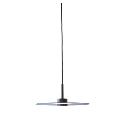 Pre-owned Tomnuk Design Veil Pendant, Modern Perforated Metal And Glass Pendant In Transparent