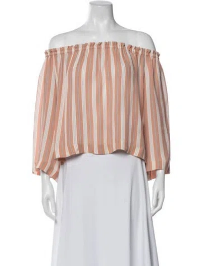 Pre-owned Tomorrowland Silk Striped Top In Multi