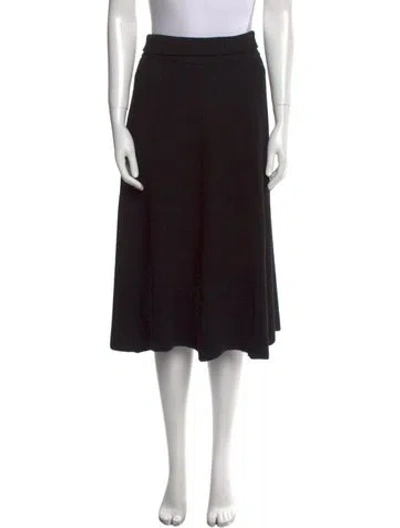 Pre-owned Tomorrowland Wool Knee-length Skirt In Black
