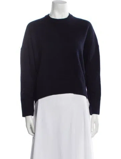 Pre-owned Tomorrowland Wool Mock Neck Sweater In Blue