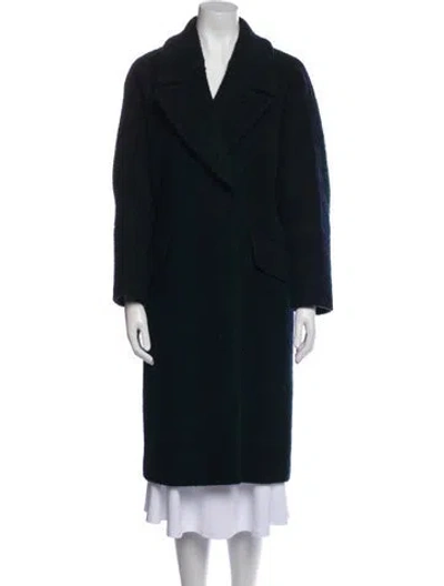 Pre-owned Tomorrowland Wool Peacoat In Blue