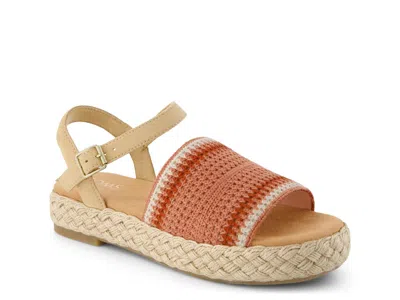 Toms Abby Espadrille Platform Sandal In Brown