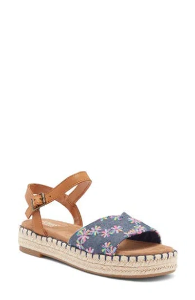 Toms Abby Espadrille Sandal In Navy
