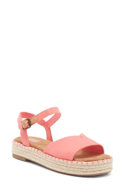 Toms Abby Espadrille Sandal In Pink