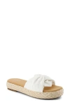 Toms Abby Plaftorm Slide Sandal In White Beachside Woven,knot