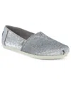 Toms Women's Womens Alpargata Classic Silver Metallic Sequins In Multi
