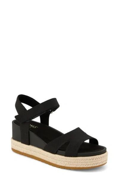 Toms Alana Wedge Sandal In Black