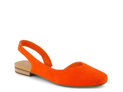 Toms Alene Flat In Orange