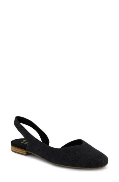 TOMS TOMS ALENE SLINGBACK HALF D'ORSAY FLAT