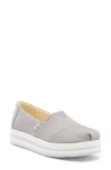Toms Alp Midform Womens Slip On Heel Slip-on Sneakers In Grey